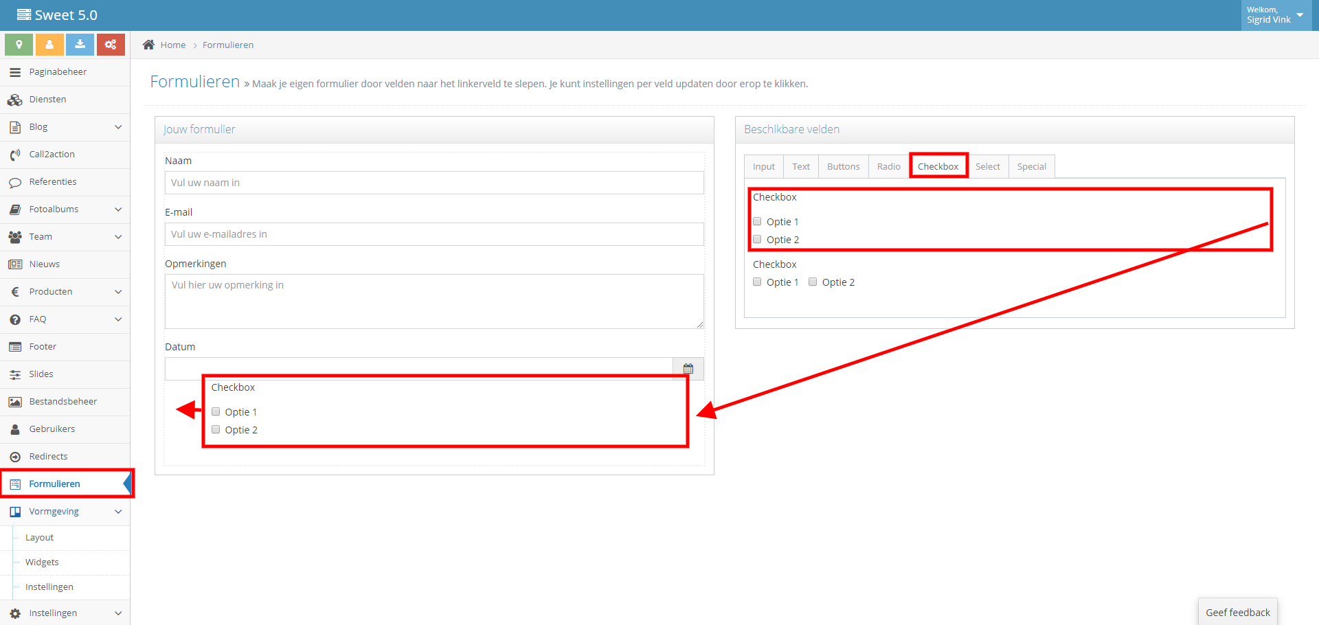 De checkbox in een formulier voor je website De checkbox in een formulier voor je website