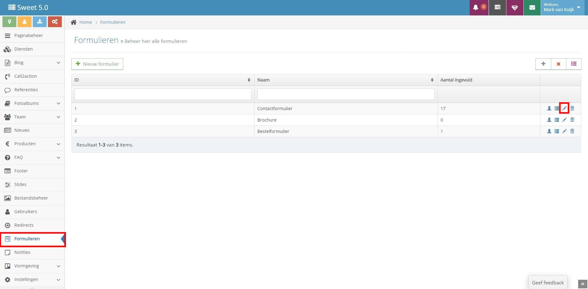 Formulierenmodule in CMS