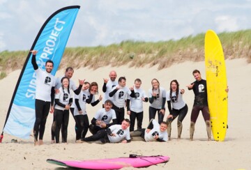 Goede doelen website voor Het Surf Project