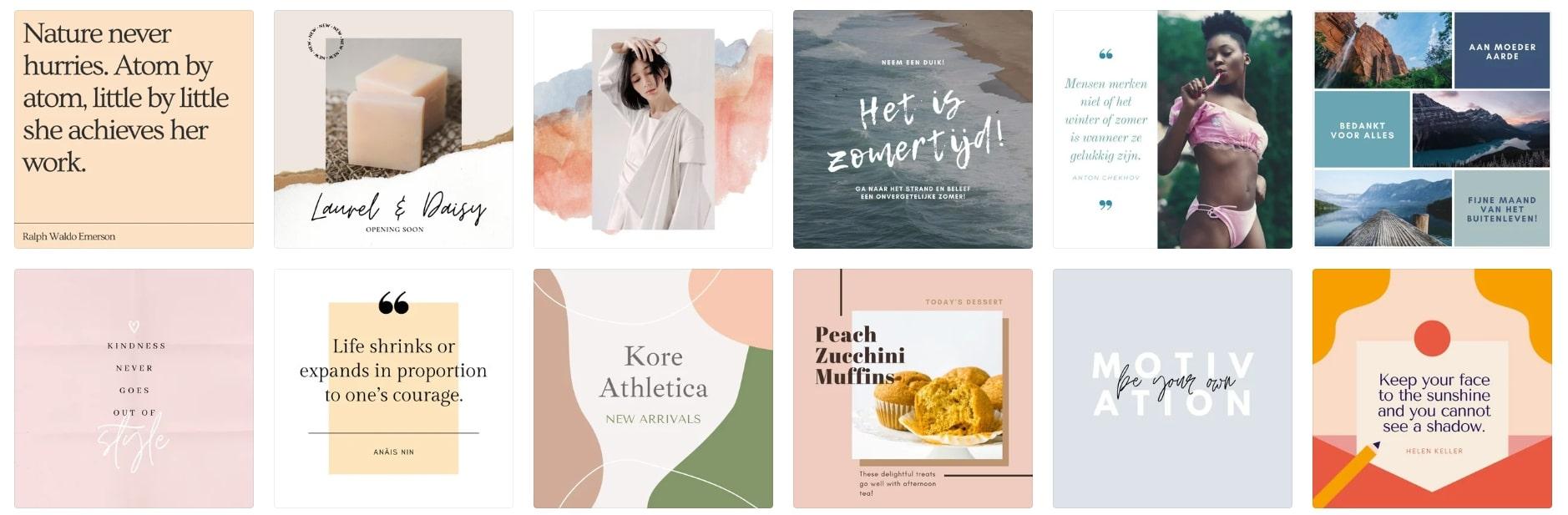 Canva Nederlands designtool voor social media berichten